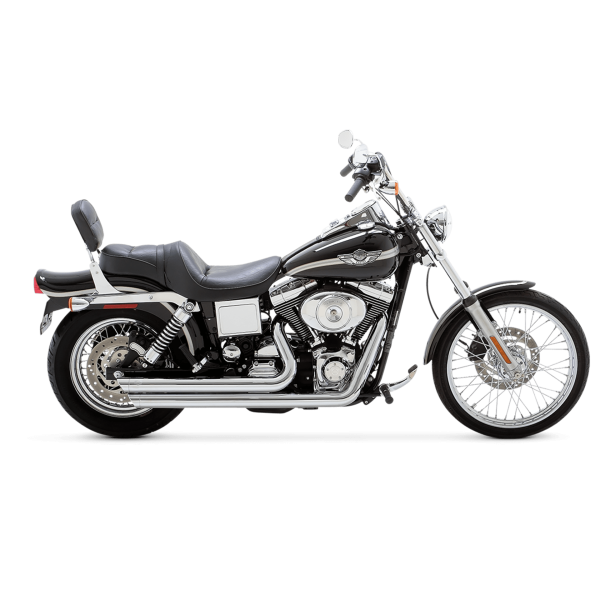 FULL EXHAUST SYSTEM BIG SHOTS STAGGERED  2 1/2 "   FOR  SOFTAIL EU APPROVED